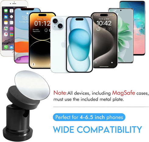 EDSRDUX Magnetic Phone Holder for Car Dashboard Strong Magnet Phone Mount for Car Universal Cell Phone Holder
