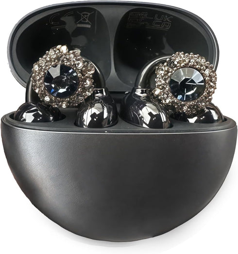 Chooseyo Rhinestone for Clip on Earbuds Open Ear Accessories, Elegant Zirconia Decorative Earphone