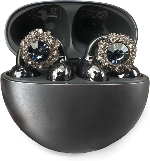 Chooseyo Rhinestone for Clip on Earbuds Open Ear Accessories, Elegant Zirconia Decorative Earphone