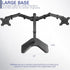 VIVO STAND-V002F Dual LED LCD Monitor Free-Standing Desk Stand for 2 Screens, Heavy-Duty Adjustable Arms