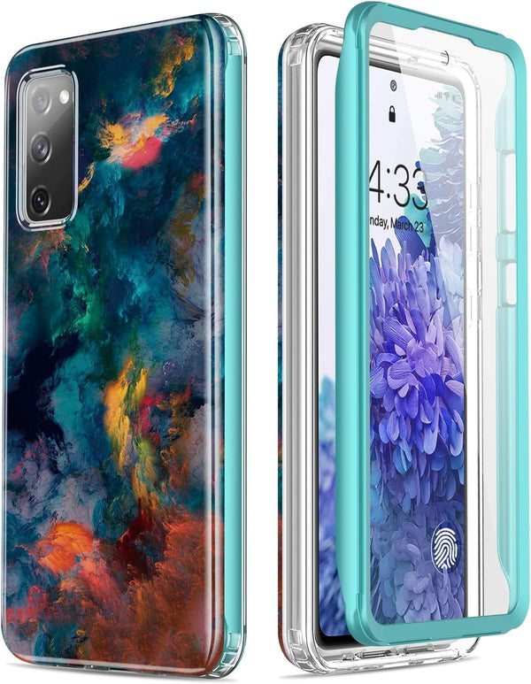 Esdot Compatible with Samsung Galaxy S20 FE Case, Built-in Screen Protector with Fashionable Designs for Women