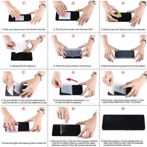 Orzero (2SET 8PCS) Soft TPU Screen Protector and Back Protector for Motorola Razr 5G 2020, Anti-Scratch Bubble-Free