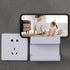 Sonew Wall Mounted Phone Holder Plastic Self Adhesive Multifunctional Storage Stand for Smartphones and TV Remotes At