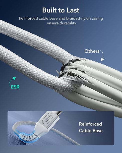 ESR 2 Pack 15W 17-12, 4/3/Pro/Pro 2, S26/S25, for Magsafe Charger, Wireless Charger, for iPhone AirPods Galaxy Strong