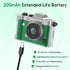 Dienspeak Y2K 2K 16GB Pocket Mini Camera, Retro Keychain Digital Camera with Leather Body, Small Portable HD Video
