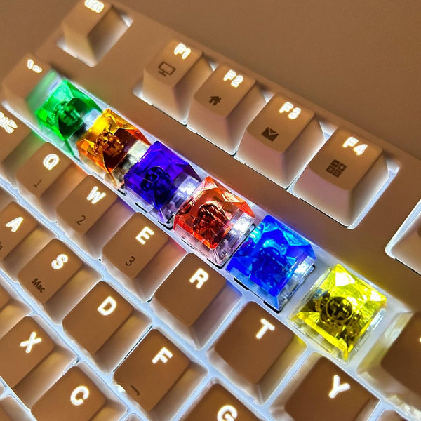 6Key Custom Keycaps for MX Mechanical Keyboard