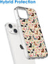 iPhone 13 Pro Case, Cute Dog Funny Dachshunds Florals, Shockproof Protective Clear Soft TPU, Gift for Girls Women