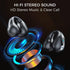 Wireless Ear Clip Bone Conduction Earbuds, Bluetooth 5.3, 18 Hours Playtime, Lightweight, Black for Cycling, Sport,