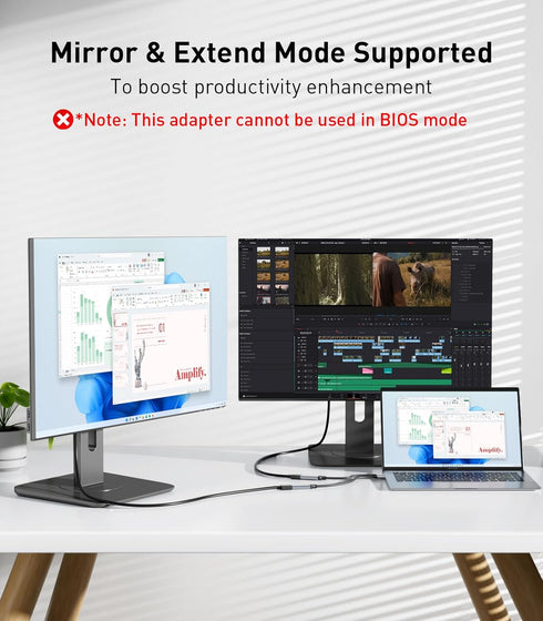 Reborn 1080P@60Hz 3.0 7/8/10/11 USB to HDMI Adapter, USB Male to HDMI Female Multi-Display Cable Converter Suitable