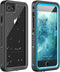 iPhone SE 2022/SE 2020/7/8 Case Waterproof Shockproof, Full Body Protective Case with Screen Protector (Blue/Clear)