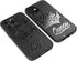 Black Matching Phone Cases compatible with iPhone 13 Pro Max 6.7 inch for Couple King and Queen Cover Cute Anniversary