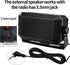 Rectangular External Communications Speaker - CB Radio Speaker for Ham Radio, External Scanners for All 3.5mm Audio