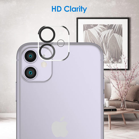 JETech Screen Protector for iPhone 11 6.1-Inch, 2-Pack with Camera Lens Protector, Tempered Glass Film