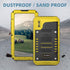 Mitywah Heavy Duty Military Armor Metal Case for iPhone Xs MAX, Waterproof, Shockproof, Dustproof, Rugged, Yellow
