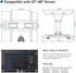 BONTEC 23-70 Inch 99 lbs, 400x400mm, 16" Full Motion TV Wall Mount for TVs, Hold up to Max VESA Swivel Tilt Dual Arms