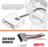 Zikefest 3PCS Hummer Car Radio Wiring Harness Kit, Car Stereo Radio Audio Receiver Wiring Harness Kit, Audio Modified