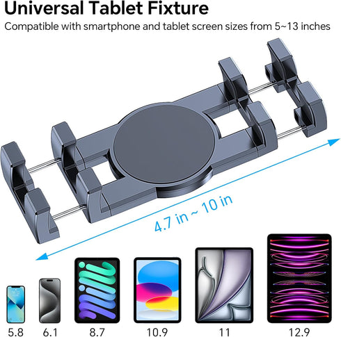 Coolpow Stand360 4.7"-12.9" Tablet Holder for Car ipad Holder for CarWindshield+Dash Suction Cup ipad Mount for Truck