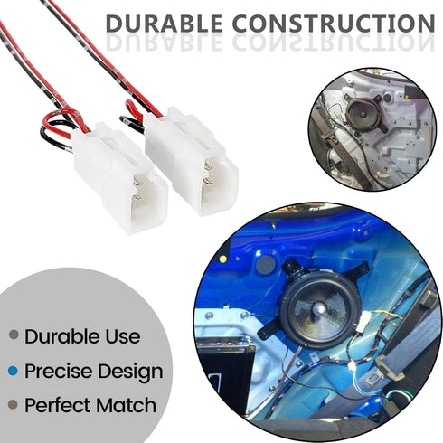 Front Speaker Wiring Harness Adapter for Toyota 4 Runner/Tacoma 2011-2013, Tundra/Sequoia 2001-2007 with JBL Audio