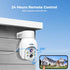 Hiseeu 3MP Dual Lens Security Camera Wireless WiFi 2.4GHz Outdoor, 10X Zoom, Full Color Night Vision, IP66