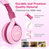 EarFun S1 Kids Headphones, Foldable Wired On-Ear Headphones with 85dB Volume Limit for School, Travel, Pink
