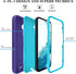 Qinmay Samsung Galaxy A54 5G Case with HD Screen Protector (2 Pack), Durable Shockproof 3-Layer Heavy Duty Cover