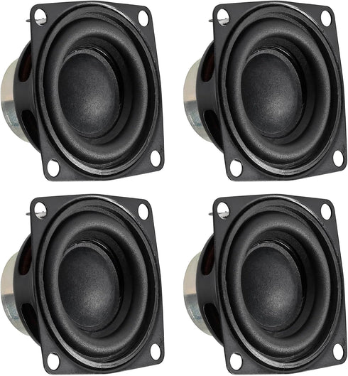 4pcs 2inch 4Ohm 10W Full Range Audio Speaker, Stereo Woofer Loudspeaker for Arduino (4pcs)