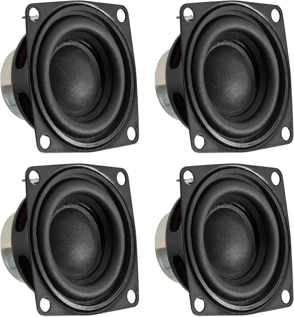 4pcs 2inch 4Ohm 10W Full Range Audio Speaker, Stereo Woofer Loudspeaker for Arduino (4pcs)