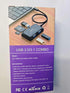 ukiism 5 1 3 More(Black/3.3FT in USB Hub with SD/TF Card Reader, USB Extender with USB-A Ports for Laptop, PC, Desktop