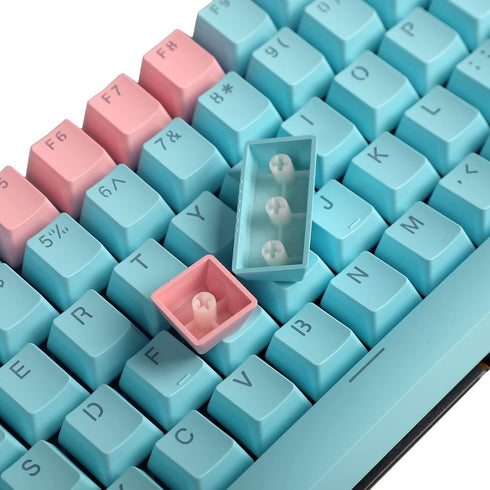 Carbon Miami PBT Doubleshot Shine Through ANSI Backlit Keycaps for MX Mechanical Keyboard Melody 96 KBD75 68 61 87 104