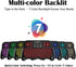 MRSVI Touchpad-2.4GHz Dual-Mode,7-Color PS3, Mini Keyboard with & Bluetooth Backlight, Multimedia Hotkeys