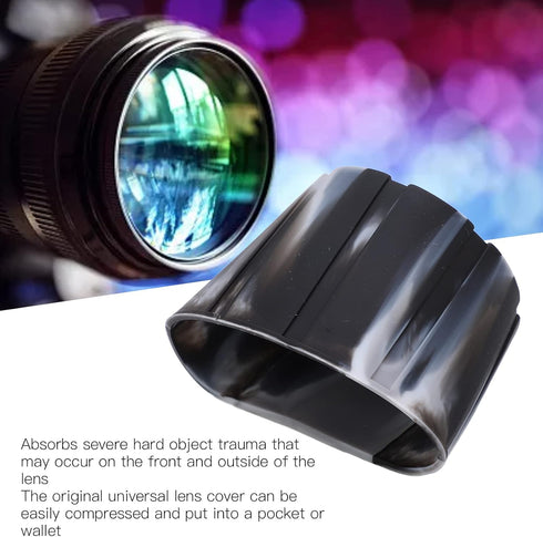 VBESTLIFE Waterproof Silicone Camera Lens Cover, Universal SLR Lens Holder Protector