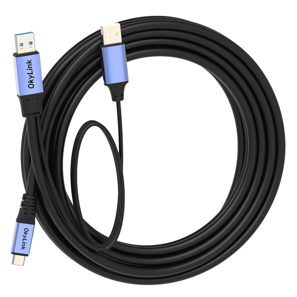 OkyLink Active USB 3.0/3.2 Gen1 A to C Data Cable 15ft/5M High-Speed