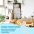 Phone Charm String - Cute Keychains Beaded Phone Strap Cell Phone Charms with Kawaii Creative Crystal Flower Pendant
