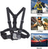 Adjustable Mobile Phone Chest Strap Harness Mount, Black, Compatible with GoPro Hero, iPhone, DJI Osmo Action Cameras