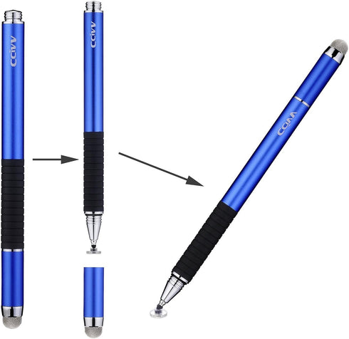 Replacement Tips for CCIVV 2 in 1 Fiber & Disc-Tip Stylus Pen (Disc Tip 8 Packs)