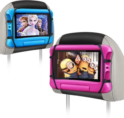 WONNIE Car Tablet Holder - Upgraded Back Seat Headrest Mount for Kids, Fits All 7-12.9'' Tablets, 2 Pack