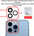 ASDAWN Back Camera Lens Glass Replacement for iPhone 13 Pro and 13 Pro Max with Installation Manual & Repair Tool Kit