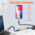AGVEE 6.6ft Lightning Extension Cable, Braided Female to Male Extender Full Function Cord Compatible with iPhone iPad,