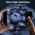 UniqueMe Camera Lens Protector for iPhone 13 Pro/Pro Max - Silver, Metal Ring, Strong Drop Protection, Tempered Glass.