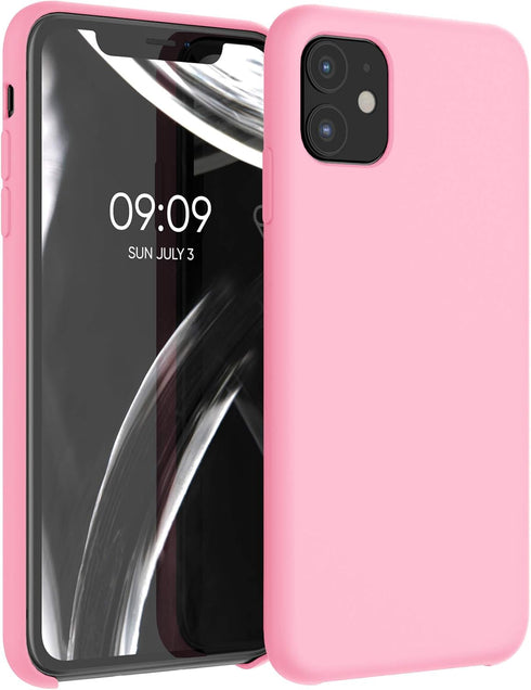 kwmobile Light Pink TPU Silicone Case for Apple iPhone 11 - Soft Finish Phone Cover