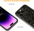 molzar Grip Series Case for iPhone 14 Pro Max, Real Forged Carbon Fiber, Wireless Charging Compatible (Glossy Black/Red)