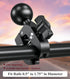 BRCOVAN 1.5'' 0.5'' 1.75'' 1.5 Inches Ball Clamp Mount Base with Aluminum Alloy Tough-Claw, Fit Handlebar Rail