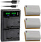 Kastar 3-Pack Battery and LTD2 USB Charger for Canon EOS 5D, 6D, 7D, and more