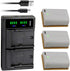 Kastar 3-Pack Battery and LTD2 USB Charger for Canon EOS 5D, 6D, 7D, and more