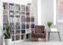 BELECO 7x5ft Fabric Living Room Backdrop Modern Room Interior with Armchair White Bookcase, Office Zoom Meeting