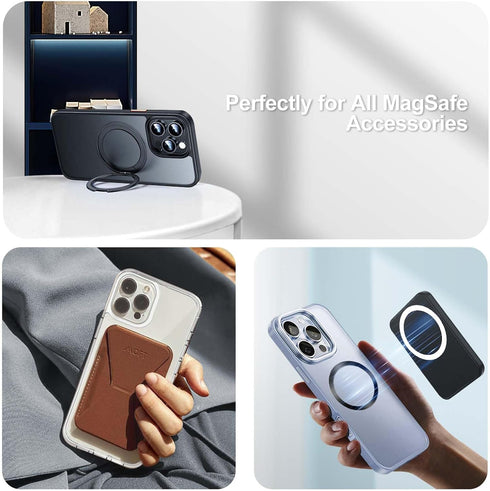 WONLIVE 3Pcs Universal Metal Ring Sticker, for MagSafe Ring Magnet Compatible with MagSafe Wireless Charger/Car Holder