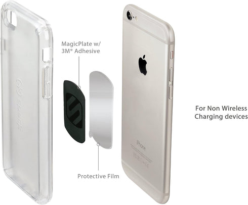 Scosche MRK2PK-UB MagicMount Phone Replacement Plate Kit - for Magnetic Car Phone Mount Holder with Extra Strength