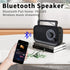 AM FM Radio with Best Reception, Portable Bluetooth Speaker Radio, Battery Operated or AC Power, Black