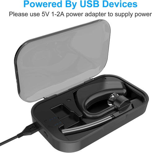 Portable Power Charging Case with LED Indicator Compatible with Plantronics Voyager Legend Headset, 2 in 1