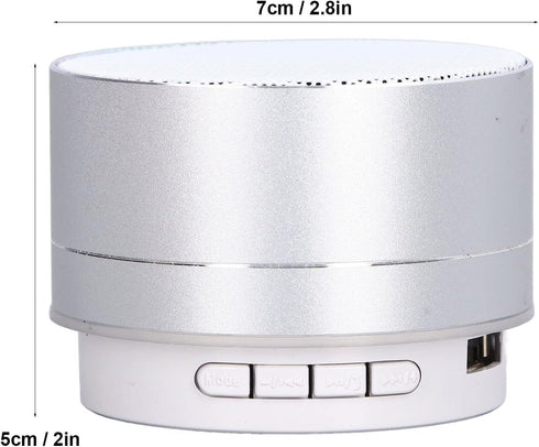 YWBL-WH Mini Speaker LED Bluetooth Speaker Subwoofer USB Wireless Speaker for Room Car